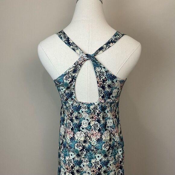 Patagonia Magnolia Spring Dress in Furnai Floral Neo Navy Sz S Sleeveless Knit - Picture 7 of 11